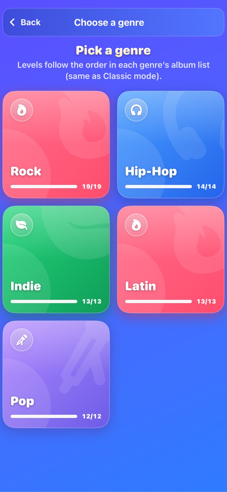 Genre picker